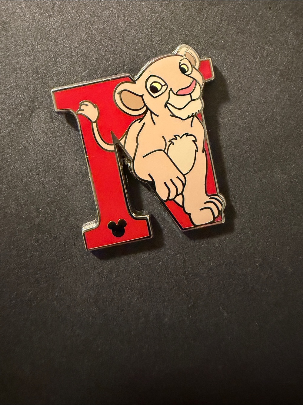 Disney Trading Pin Hidden Mickey Alphabet Letter N for Nala Lion King 2011 #14